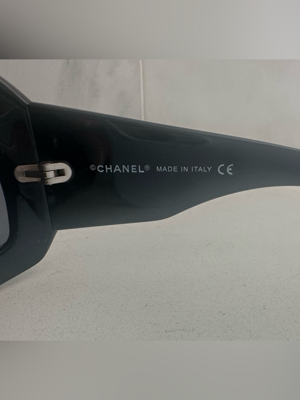 CHANEL Mother of Pearl 5076-H Black Square CC Sunglasses - Box/Case/Cloth AUTH - Picture 7 of 12